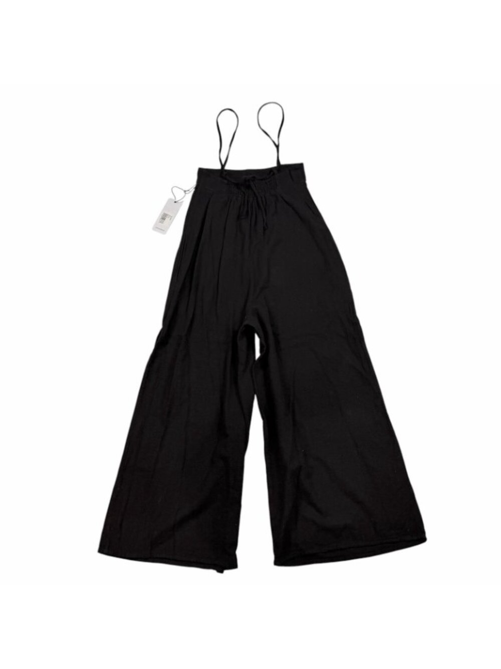 BOBI Overall Pants Size Small Black Wide Leg Ultra High Rise Waist 51E-389015 - Picture 2 of 10